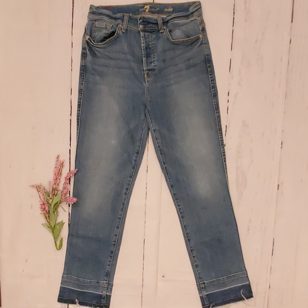 7 For All Mankind frayed cropped Edie jean